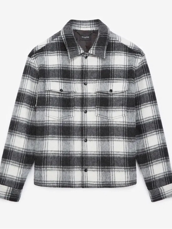 The Kooples Other - The Kooples Black and White Plaid Shirt Jacket